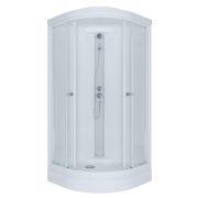 Душевая кабина 80х80 полукруг А низ поддон прозрачное стекло Ультра Triton