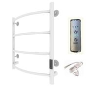Полотенцесушитель электрический ЛЦ 60х50 4 перекл ДУГА БЕЛЫЙ (унив,подкл. таймер 323 Вт) ZOX