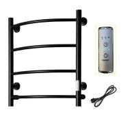 Полотенцесушитель электрический ЛЦ 60х50 4 перекл ДУГА ЧЕРНЫЙ (унив,подкл. таймер 323 Вт) ZOX