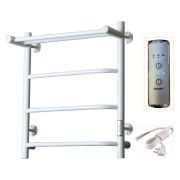 Полотенцесушитель электрический ЛЦ 60х50 ПОЛКА 4 перекл ТРАПЕЦИЯ БЕЛЫЙ (унив,подкл. таймер,350 Вт) Z