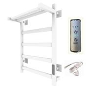 Полотенцесушитель электрический ЛЦ 60х50 ПОЛКА 5 перекл ТРИУМФ БЕЛЫЙ (унив.подключение, таймер,323 В