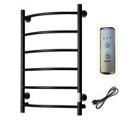 Полотенцесушитель электрический ЛЦ 80х50 6 перекл ДУГА ЧЕРНЫЙ (унив,подкл. таймер 415 Вт) ZOX