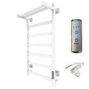 Полотенцесушитель электрический ЛЦ 80х50 ПОЛКА 7 перекл ТРИУМФ БЕЛЫЙ (унив.подключение, таймер,323 В