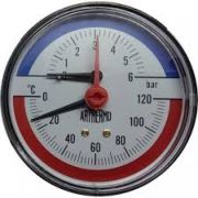 Термоманометр 6 bar заднее подключение TIM