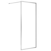 Душевая перегородка Azario AZ-NAG 6310 RICHMOND Walk-in 1500*2000 стекло прозр. 6 мм,  профиль CЕРЕБ