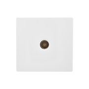 Розетка TV 1-мест. LETO оконечная бел. LEZARD 752-0200-130