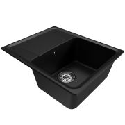 Мойка ML-GM26 с крылом, ультра-черная (344), 580*470*190мм