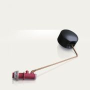 Клапан для унитаза ПЛАСТИКОВЫЙ боковая подводка в сборе матовый (Тула)