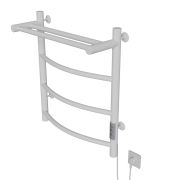 Полотенцесушитель MIXLINE CAPELLA  60х50 (таймер, 251Вт, 3 перекладины + ПОЛКА) электрический БЕЛЫЙ