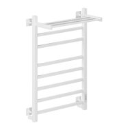 Полотенцесушитель MIXLINE FORTUNE  80х50 (таймер, 560 Вт, 7 перекладин + ПОЛКА) электрический БЕЛЫЙ