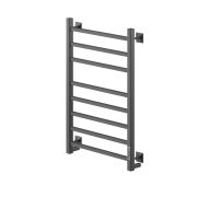 Полотенцесушитель MIXLINE FORTUNE 80х40 (таймер, 372 Вт, 8 перекладин) электрический ЧЕРНЫЙ