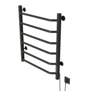 Полотенцесушитель MIXLINE MIRA 80х50 (таймер, 253 Вт, 6 перекладин) электрический ГРАФИТ