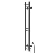 Полотенцесушитель MIXLINE MOON GRAPHITE 120/10 (таймер,284 Вт) электрический ГРАФИТ