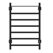 Полотенцесушитель MIXLINE TRIUMPH 80х50 (таймер, 558Вт, 6 перекладин + ПОЛКА) электрический ЧЕРНЫЙ