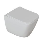 Унитаз подвесной безободковый WAVE STRONG Tornado3.0, сид дюропласт, м/л, быстр, БЕЛЫЙ глянец (L)