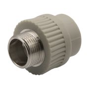 Муфта полипропиленовая комбинированная с наружней  резьбой ф 25мм х 3/4