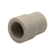 Муфта полипропиленовая переходная ф 25мм х 20мм наружняя/внутренняя серая