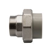 Муфта полипропиленовая разъемная с наружней резьбой ф 40мм х 1 1/4