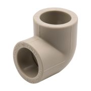 Уголок полипропиленовый ф 25мм х 90 градусов серый