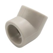 Уголок полипропиленовый ф 32мм х 45 градусов серый