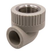 Уголок полипропиленовый комбинированный с внутренней резьбой ф 20мм х 3/4