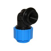 Отвод ПНД с внутр. резьбой  25х3/4