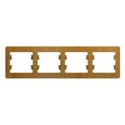 Рамка 4-м Glossa горизонт. дерево дуб SE GSL000504