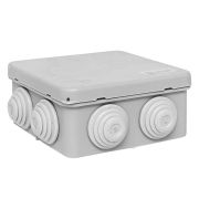 Коробка распределительная КМР-030-031 85х85х40 IP55 с крышкой для прямого монтажа 8 мембранных вводов сер. EKF plc-kmr-030-031