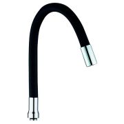 Излив д/кухни гибкий HAIBA HB7180-7 черный силиконовый матовый