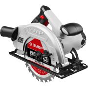 Пила циркуляр. ЗУБР ПД-65, пропил 90°-63мм, 45°-42мм, 190х20мм, 1600Вт