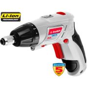 Отвертка- трансформер ЗУБР ЗО-3.6-Ли КН43 аккумул., подсветка, набор инстр., 3.6В