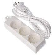 Удлинитель электр.3 гн.3м ПВС 2х1