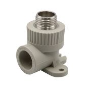 Уголок полипропиленовый комбинированный с наружней резьбой ф 20мм х 1/2