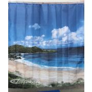 Штора для ванной 180 х180 Фотопринт Остров YQL-DX-047