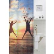 Штора для ванной 180 х 200 Фотопринт Joy бежевая YX-2405