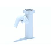 Отвод для стиральной машины 1 1/2*40 М140 АНИ пласт