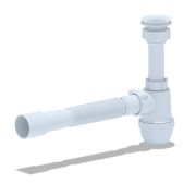 Сифон Варяг С5015 с гофрой 40*40*50 с отстойником АНИ пласт