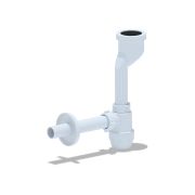 Сифон для писсуара с выходом на 32 и прямой трубой U1003 АНИ пласт