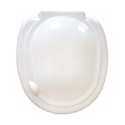 Сиденье для унитаза  белое стандарт, тип 3 (пласт. крепл.) (Спб)