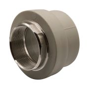 Муфта полипропиленовая комбинированная с внутренней  резьбой ф 63мм х 2