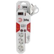 Сетевой фильтр Эра USF-5es-3m-W 5гнезд 3м зазем. выкл.(белый)