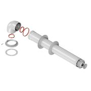 Комплект коаксиальный ф60/100мм (дымоход) Ariston Protherm Mizudo Baxi Vaillant Navien (хомут+фланец