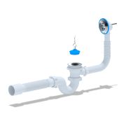 Обвязка на ванну 1 1/2*40 с вып. и переливом с гофрой Е155 АНИ пласт