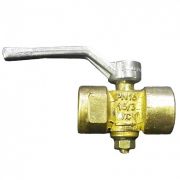 Кран шар. 1/2'' для маном 11Б18бк PN16 с ручкой