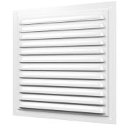 Решетка вентиляционная 200х200 металлическая белая с сеткой 2020МЭ