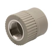 Муфта полипропиленовая комбинированная с внутренней  резьбой ф 25мм х 1/2