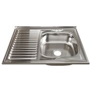 Мойка накладная MIXLINE  600х800 правая толщ. 0,6мм 3 1/2 выпуск