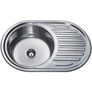 Мойка врезная FRAP FD65077 длинна 770мм ширина 500мм глубина 175мм толщина 0,6мм декор + сифон