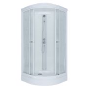 Душевая кабина 100х100 полукруг А низ поддн матовое стекло Риф Triton