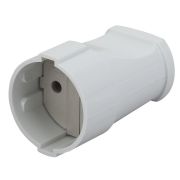 Розетка кабельная без заземл. прямая 10А бел. Rx1-W ЭРА Б0039680